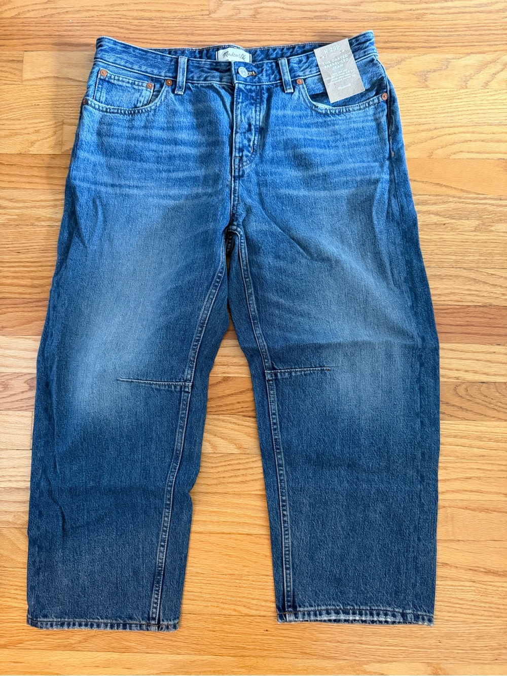 Madewell Darted barrel Leg Jean